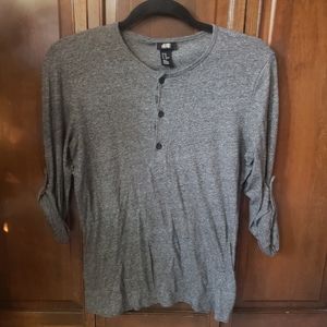 H&M gray long sleeve top